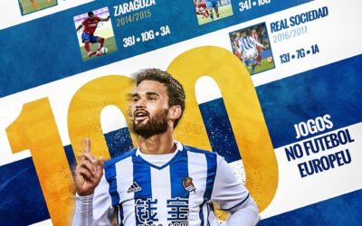 Willian José completa 100 jogos na Europa em vitória do Real Sociedad