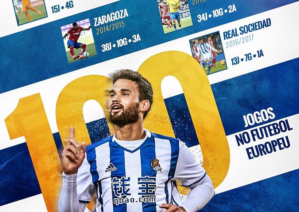 Willian José completa 100 jogos na Europa em vitória do Real Sociedad