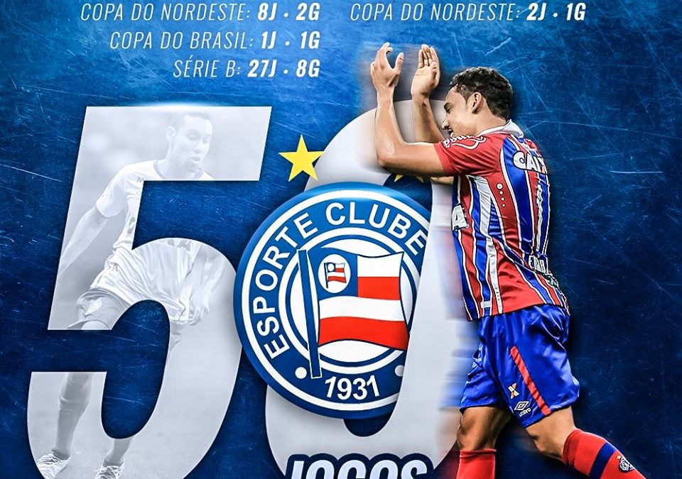 Edigar Junio completa 50 jogos pelo Bahia