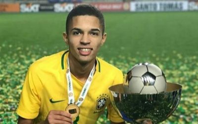 Atacante Vitinho é campeão do Sulamericano Sub-17 pela Seleção Brasileira