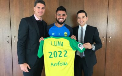 Lateral-esquerdo Lucas Lima acerta renovação de contrato com o FC Nantes, da França, até junho de 2022