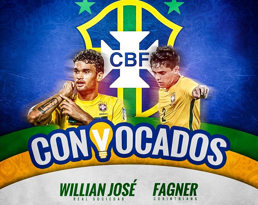 Atacante Willian José e lateral-direito Fagner são convocados para amistosos com a Seleção Brasileira na Europa