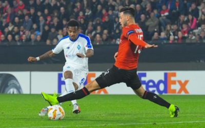 Com assistência decisiva, Tchê Tchê é destaque em vitória do Dynamo de Kiev sobre o Rennes na Liga Europa