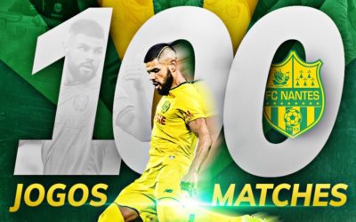 Titular absoluto da equipe há três temporadas, Lucas Lima completa 100 jogos com a camisa do Nantes