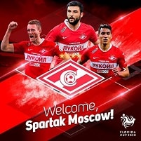 Maior campeão russo, Spartak Moscou é confirmado para última vaga da Florida Cup 2020