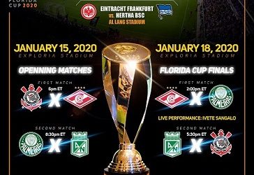 Florida Cup define tabela das partidas da edição de 2020 e inicia venda de ingressos aos fãs para o evento nos EUA