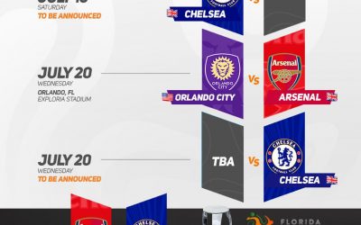 Grandes rivais da Inglaterra, Arsenal e Chelsea fazem Dérbi pela Florida Cup 2022