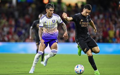 Com boa atuação dos ‘Gabrieis’ Martinelli e Jesus em cada tempo, Arsenal vence Orlando City na FC Series 2022