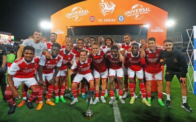 Arsenal dá show e leva troféu da Florida Cup em noite de recorde de público na história do Camping World Stadium